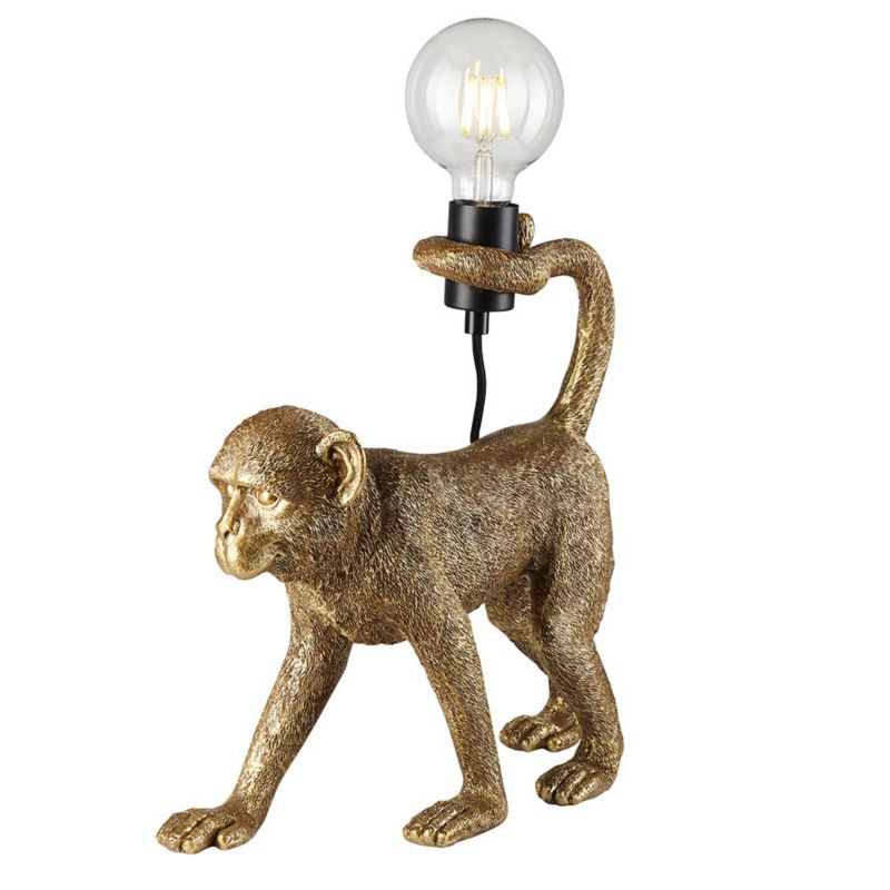Lampa stołowa Endon CAPUCHIN vintage złota 1xE27x20W IP20 wym:37,5x13,5x39,5cm - 1 szt.