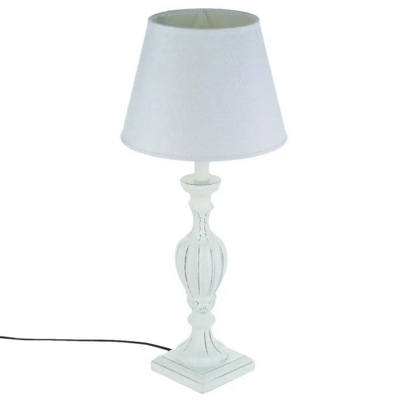 Lampa stołowa Atmosphera Renzo vintage biała 25x54,5 cm 1 szt.