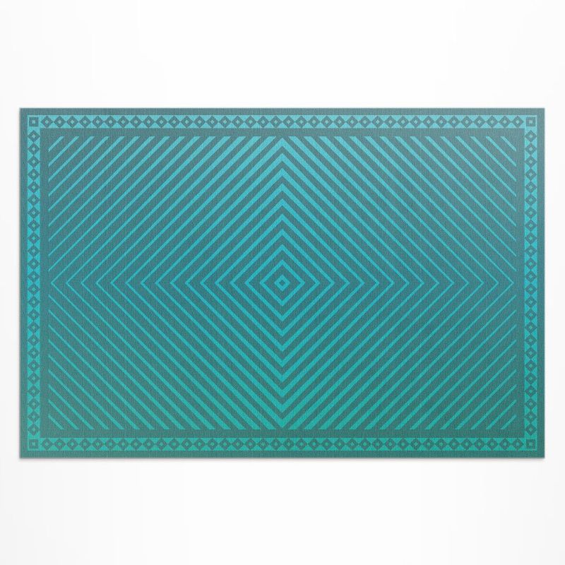 Winylowy Chodnik Zewnętrzny Wallfluent 80x120 cm Geometryczne romby nowoczesne linie 1 szt.
