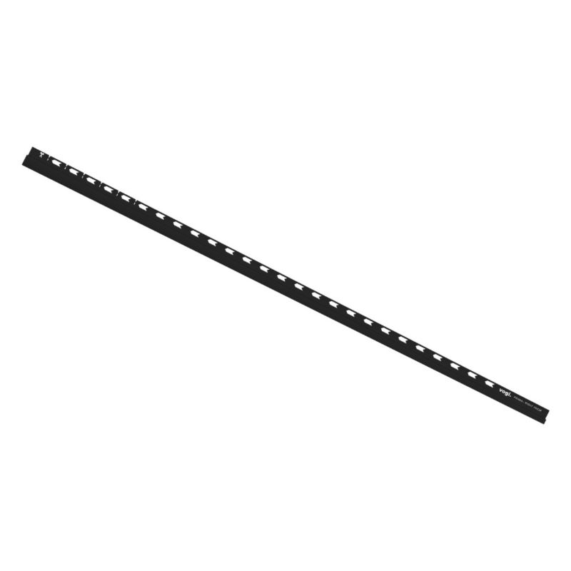 Listwa spadkowa przyścienna Vogi prawa inox 150 cm czarna 1 szt.