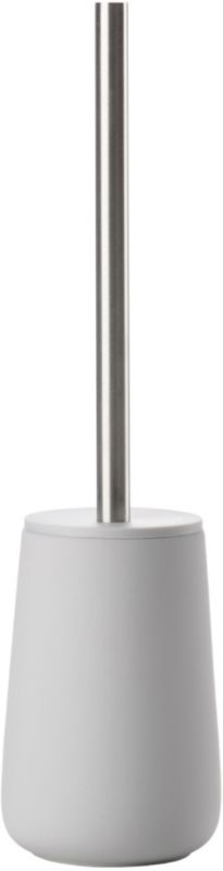 Szczotka toaletowa Zone Denmark Nova stojąca porcelana szara/stal 1 szt.