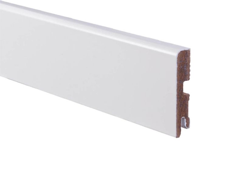 Listwa przypodłogowa MDF Foge LB1 półmat biały 8 cm 2 mb