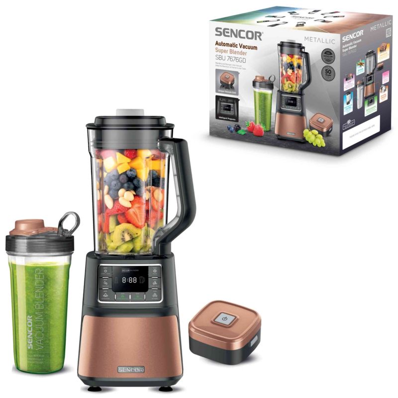 Blender Kielichowy Sencor SBU 7676GD Próżniowy 1500W 700 ml 1szt