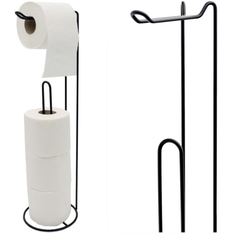 Stojak na papier toaletowy Songmics czarny 54 cm 1 szt.