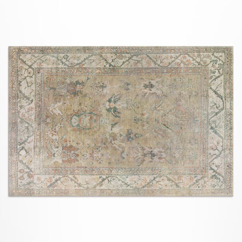 Balkonowy Dywan Winylowy UV Wallfluent 100x150 cm Stary beżowy wzór 1 szt.