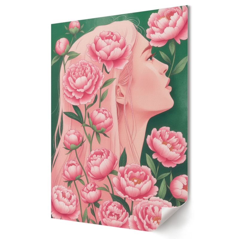 Plakat canvas Wallfluent Format A2 Kwiatowa harmonia Projekt Artystyczny Afterform 1 szt.