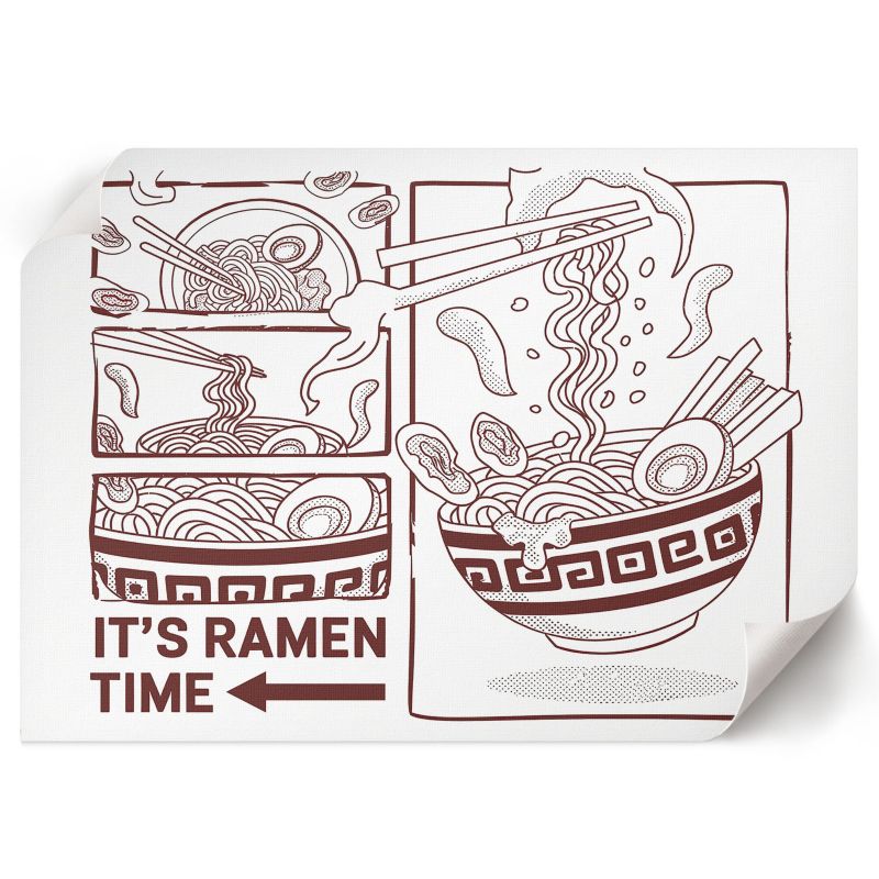 Plakat ArtPrintCave 84x59,5 cm Ramen ilustracja Linea Forma 1 szt.