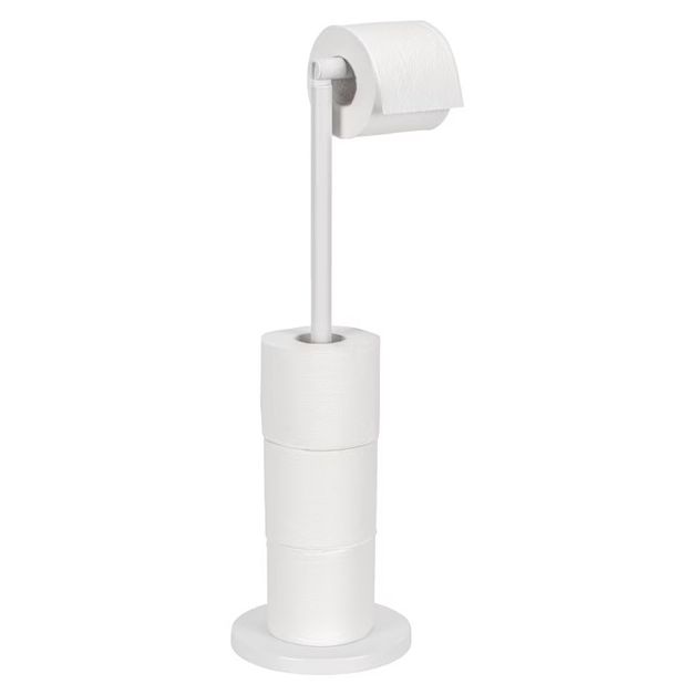 Stojak na papier 2w1 Wenko biały stal nierdzewna 55cm 1 szt.