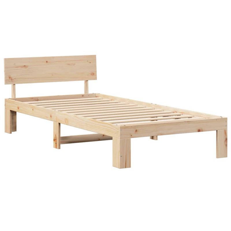 Rama łóżka WaszeMeble 100x200 cm Naturalny sosna WM-872665 1 szt.