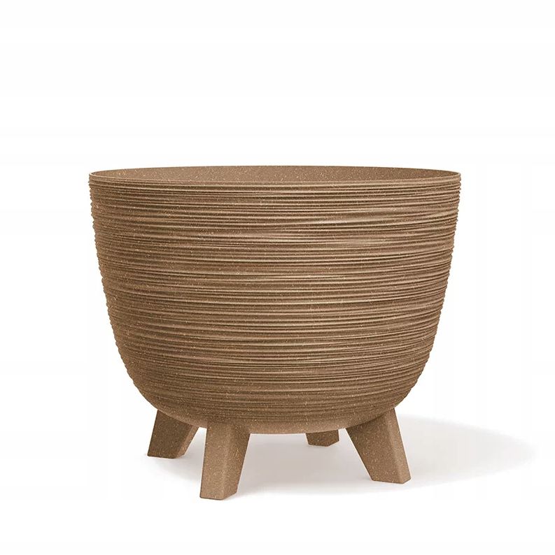 Doniczka FEINZ Ogrodowa Z Nóżkami Na Kwiaty Duża Okrągła Eco Wood Misa 40 Cm 1 szt.