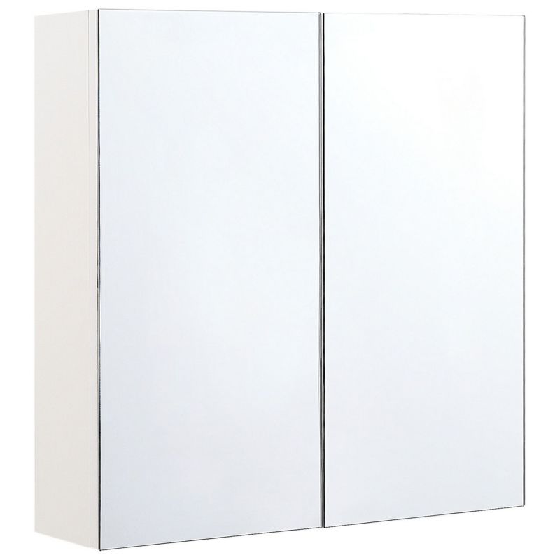 Szafka łazienkowa wisząca z lustrem Navarra 60 cm 60 cm Biały 1 szt.