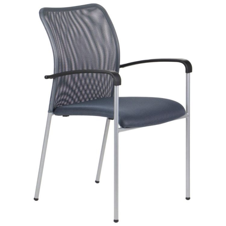 Krzesło Stema biurowe HN-7501 szare/aluminium 1 szt.