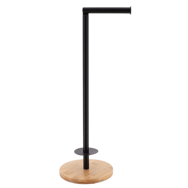 Stojak na papier z uchwytem Black Bamboo Tendance czarny 1 szt.