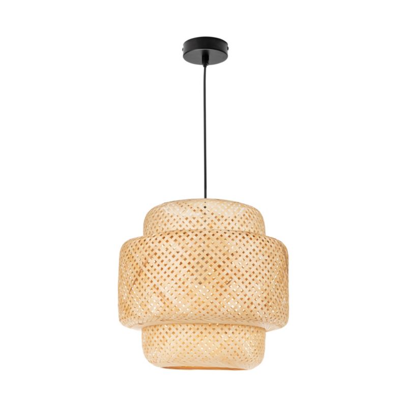 Lampa wisząca LL GUITS E27 66465 LightLogic E27 do LED boho bambus 1 szt.