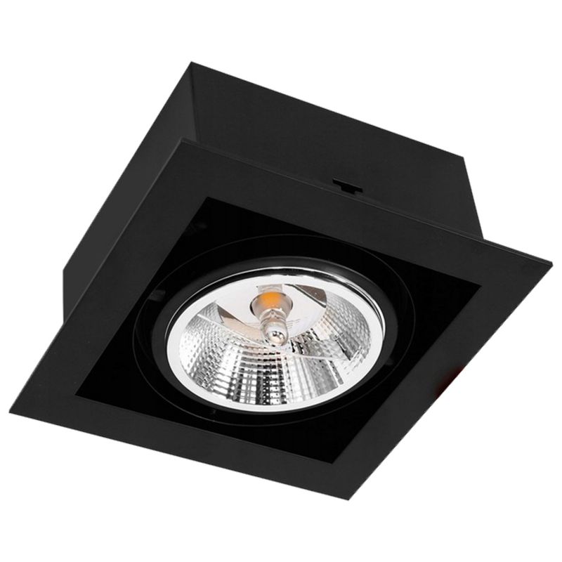 Oprawa halogenowa MasterLED LED AR111 GU10 wpuszczana ruchoma IP20 czarna 1 szt.