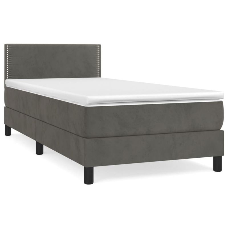 Łóżko kontynentalne WaszeMeble 90x200 cm ciemnoszary WM-3141222 1 szt.