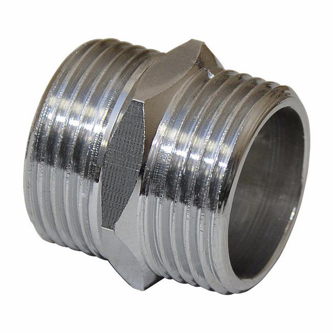 Nypel 3/8" chrom