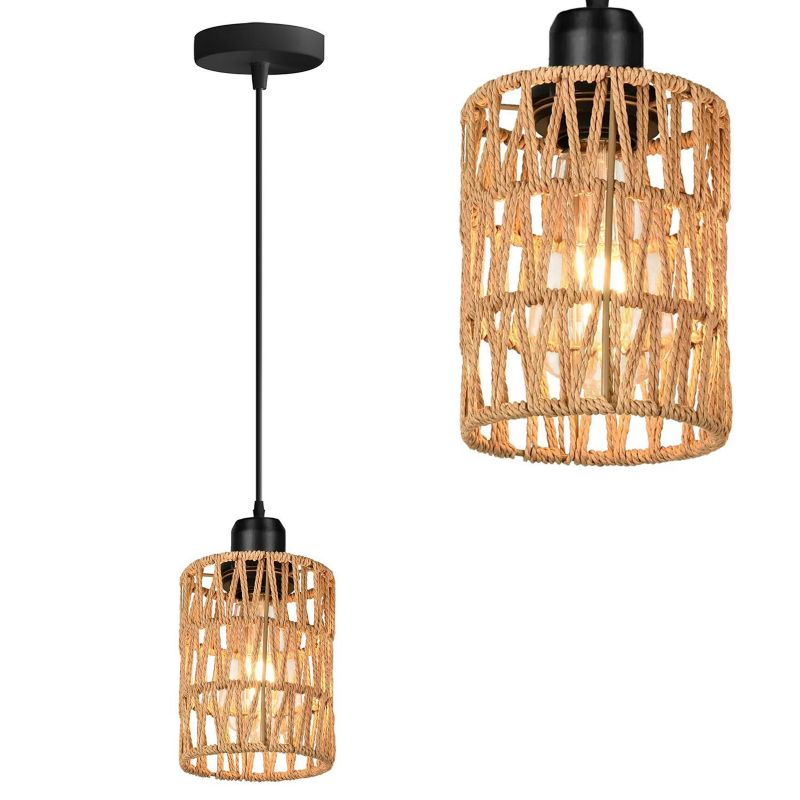 Lampa Sufitowa Wisząca Toolight App1622-1Cp Boho Beżowy