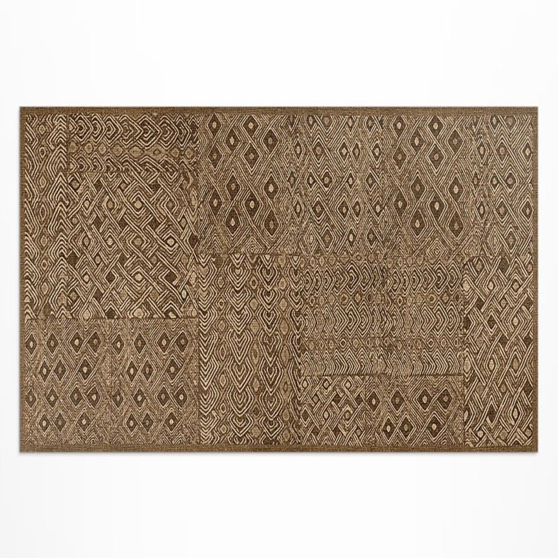 Zewnętrzny Dywan Winylowy Wallfluent 100x150 cm Plemienny wzór imitacja tkaniny 1 szt.