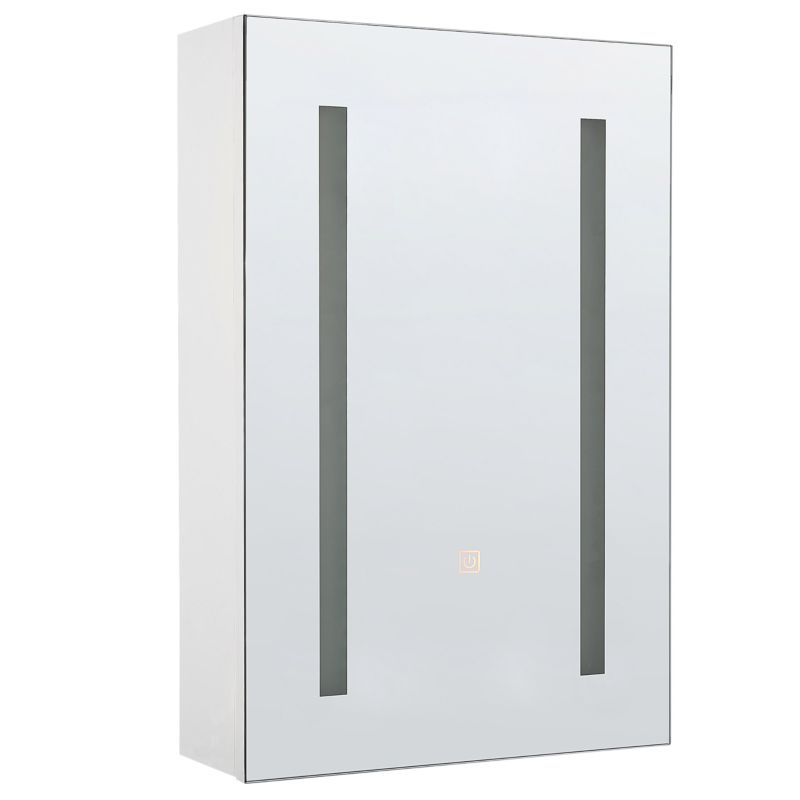 Szafka łazienkowa wisząca z lustrem LED Cameron 40 cm 60 cm Biały 1 szt.