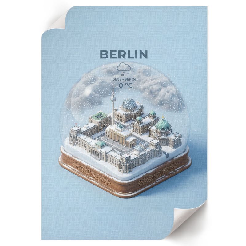 Plakat Premium ArtPrintCave 21x29,7 cm Kula śniegowa Berlin Jorn 1 szt.