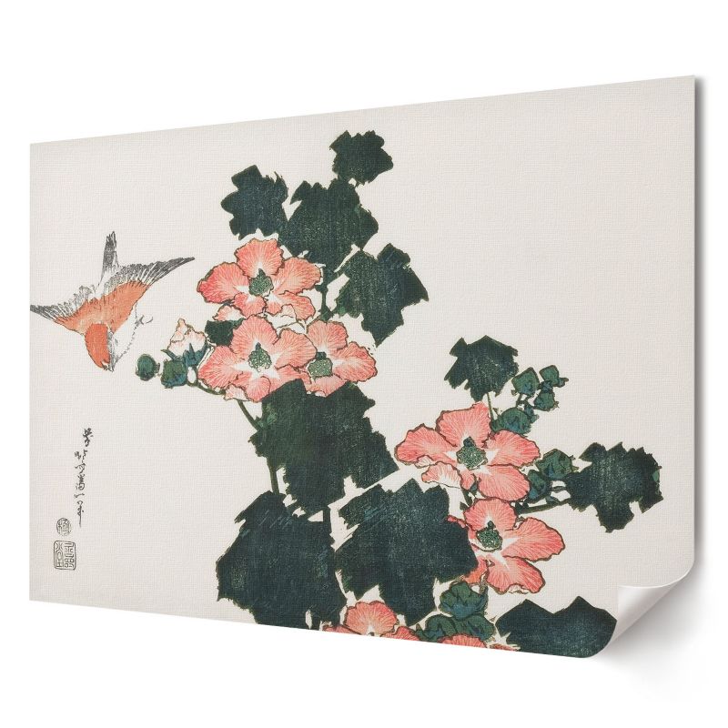 Plakat Wallfluent Format A4 Czerwone róże Artysta Hokusai 1 szt.