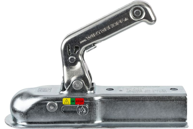 Zaczep kulowy WINTERHOFF WW8-D40 do przyczepki 800kg z dyszlem kwadratowym 40mm 1 szt.