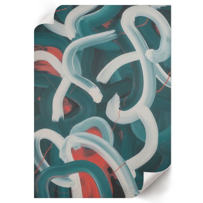 Plakat Do Łazienki ArtPrintCave 42x59,5 cm Kolorowe pociągnięcia Luxo 1 szt.