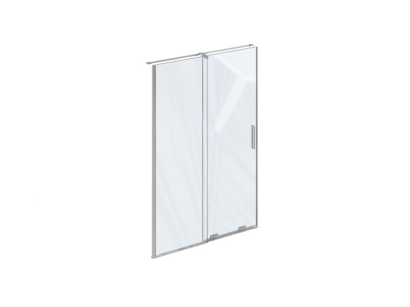 Drzwi prysznicowe przesuwne Ravak Roll RODP2 120 dwuczęściowe szkło transparent chrom 1 szt