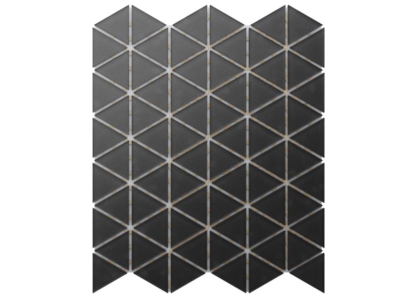 Mozaika szklana Ilcom triangle blanket czarna soft black 26.3 x 30.3 cm 1 szt.