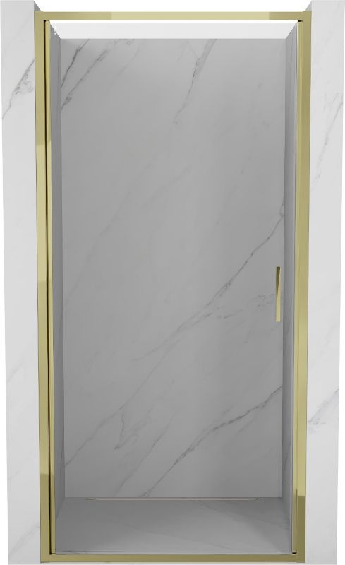 Drzwi prysznicowe uchylne Mexen Exo transparentne złote 85x200 cm 1 szt.