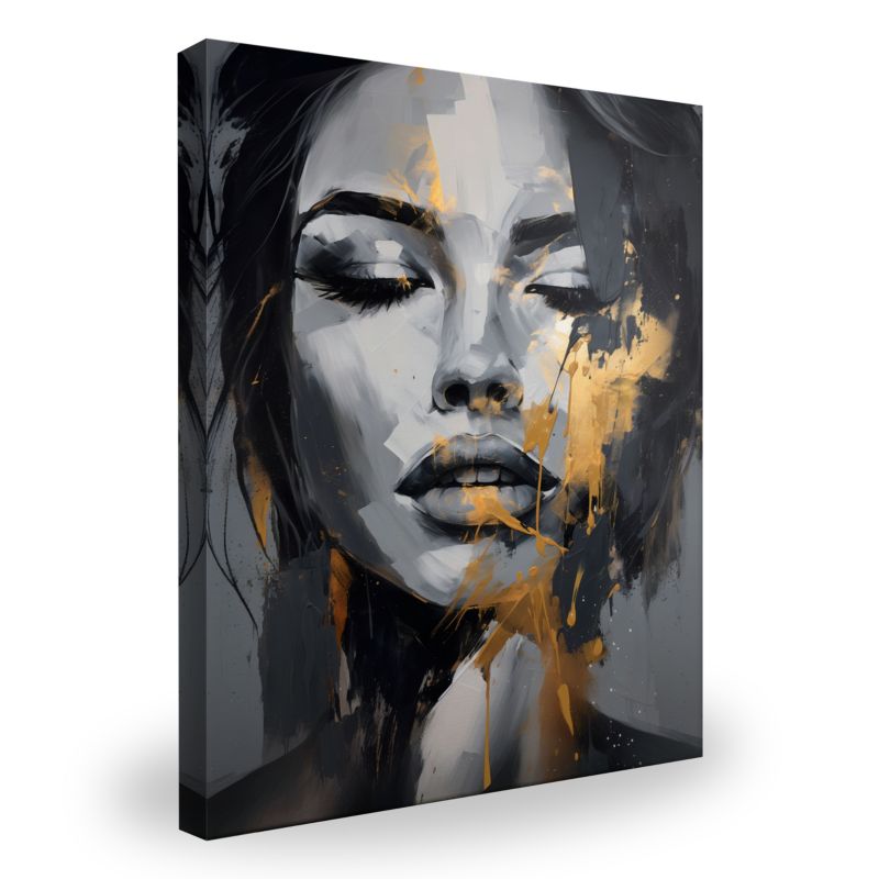 Obraz Muralo Twarz Abstrakcja Glamour 100x150 cm 1 szt.