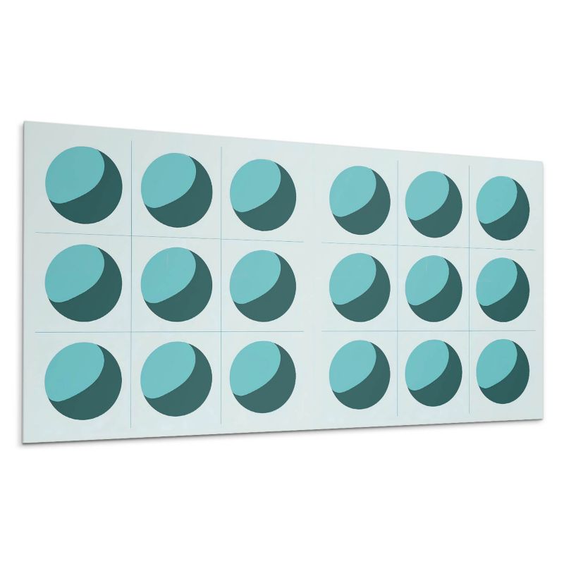 Panel samoprzylepny Wallfluent 120x60 cm Siatka z geometrycznymi kulami 1 szt.