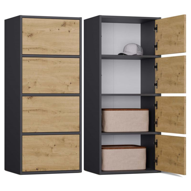 Komoda Topeshop ALMA Antracyt Artisan 40x119x50 1 szt.