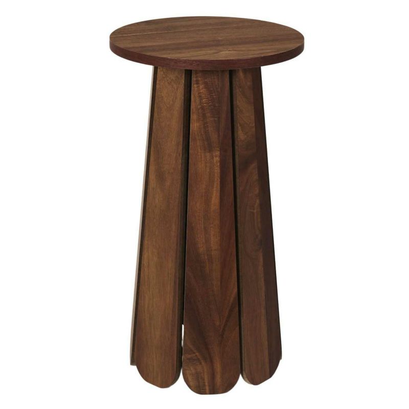 Stolik kawowy Dalia HowHomely w kolorze akacji MDF 30x30x55 cm 1 szt.