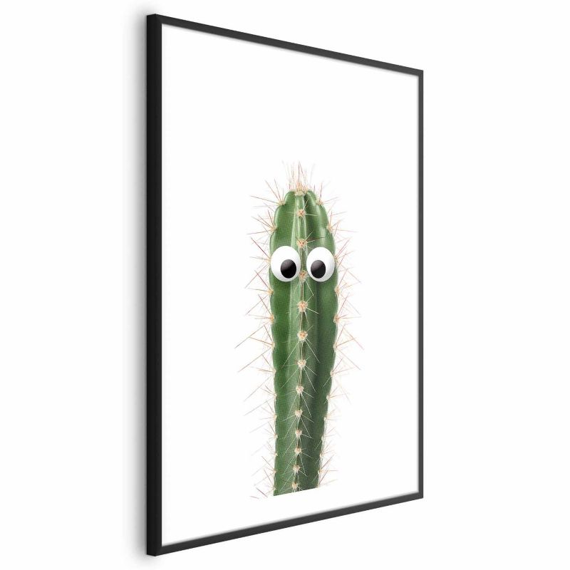 Plakat Artgeist Żywy kaktus 21x30 cm z ramą czarną z marginesem 1 szt
