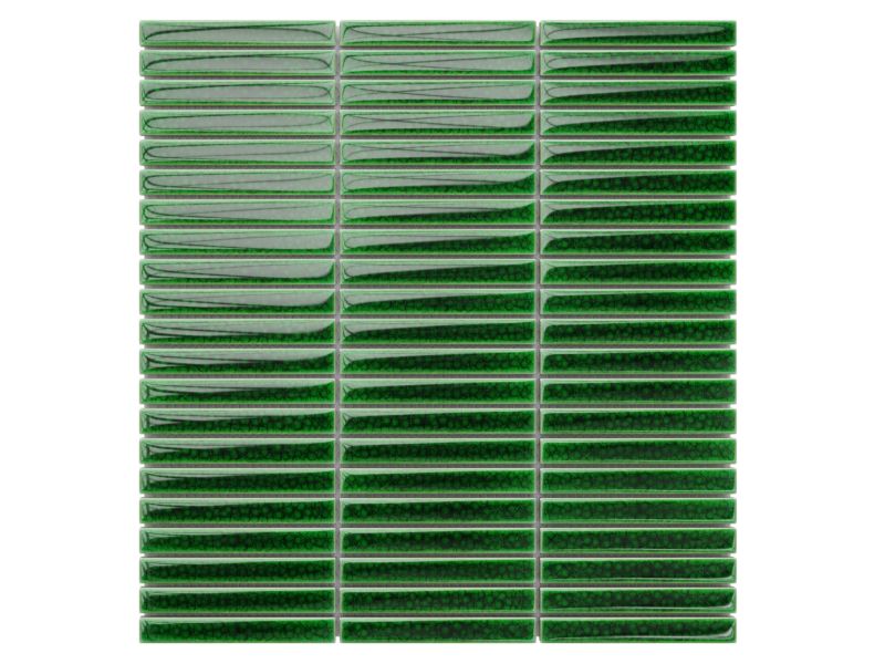 Mozaika ceramiczna Ilcom Mini Piano Green Crackle 29.0 x 28.2 cm 1 szt.