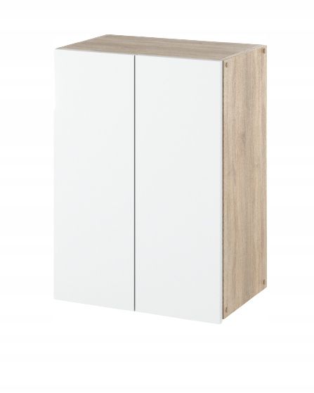 Szafka Łazienkowa Stiv-Meble Szafka Wisząca 40Cm Dąb Sonoma Biały Mat 40X25X60 Cm 1Szt.