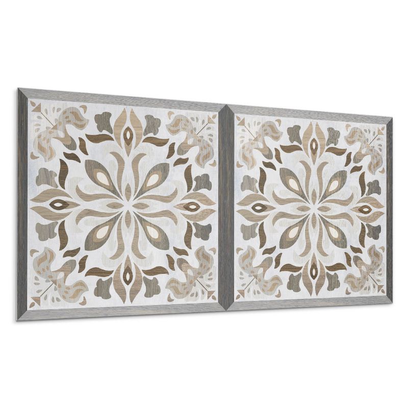 Panel samoprzylepny Wallfluent 120x60 cm Symetryczny wzór florystyczny 1 szt.