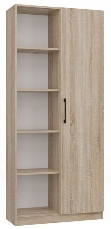Regał Topeshop Malwa RD/80 Dąb Sonoma 80x30x182 cm 1 szt.