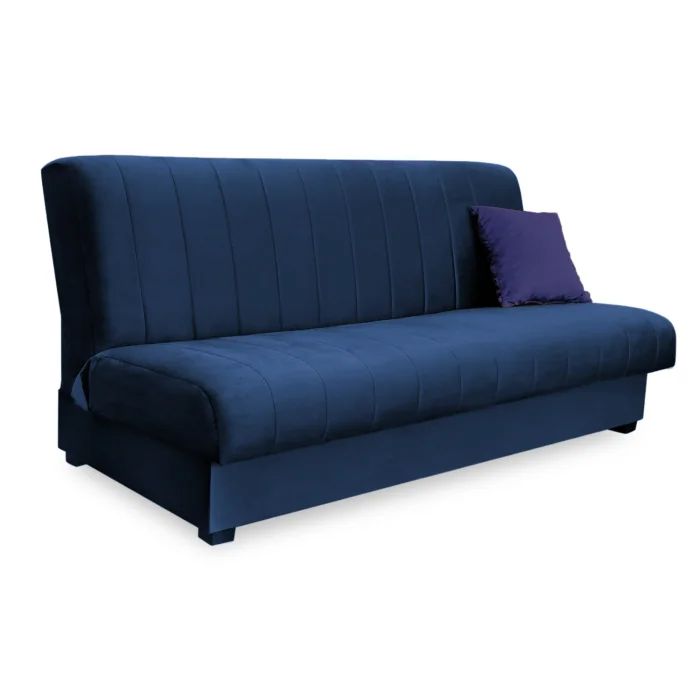 Wersalka Mebel Elite SIGMA Rozkładana Do Spania Kanapa Sofa Dwuosobowa Granatowa 1 szt