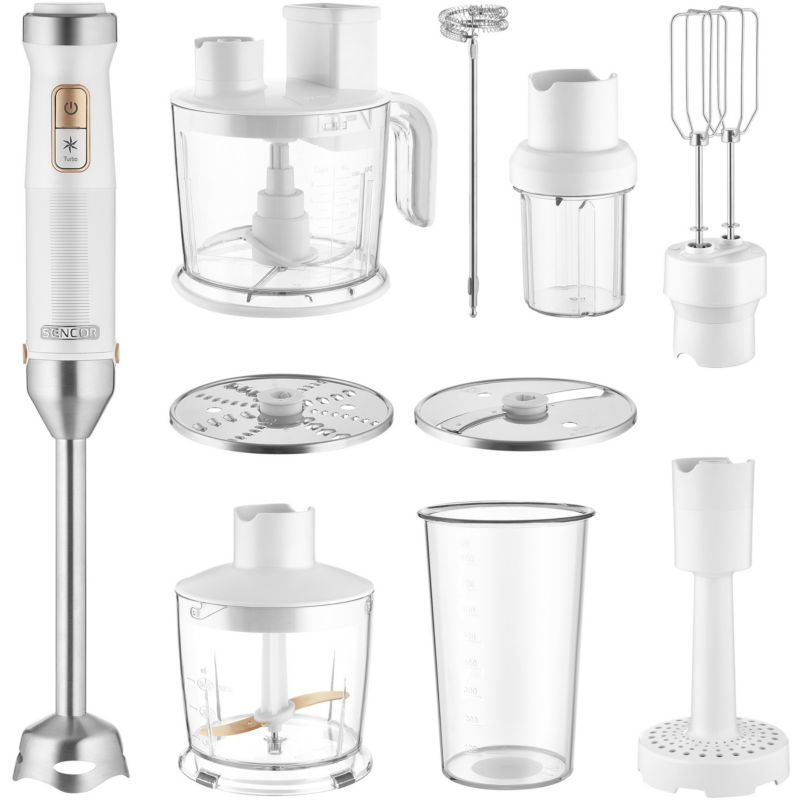 Blender Ręczny Sencor SHB 6551WH Pionowy 10w1 1500W Mocny Wytrzymały Silnik 1szt