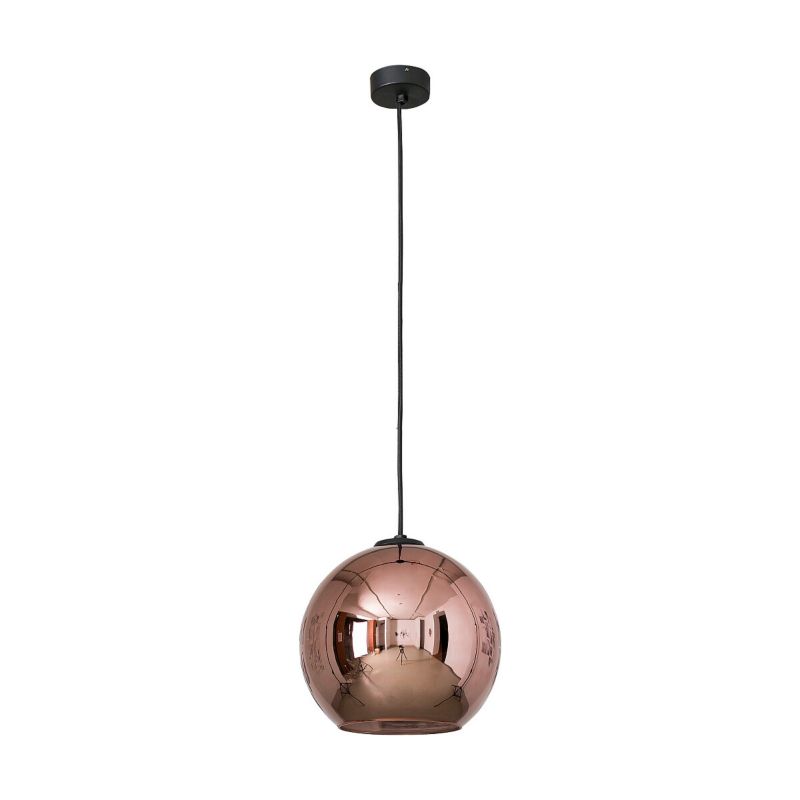 Lampa sufitowa wisząca Nowodvorski Lighting Polaris czarno-miedziana szerokość 25 cm 1xE27 x 60W 1 szt.