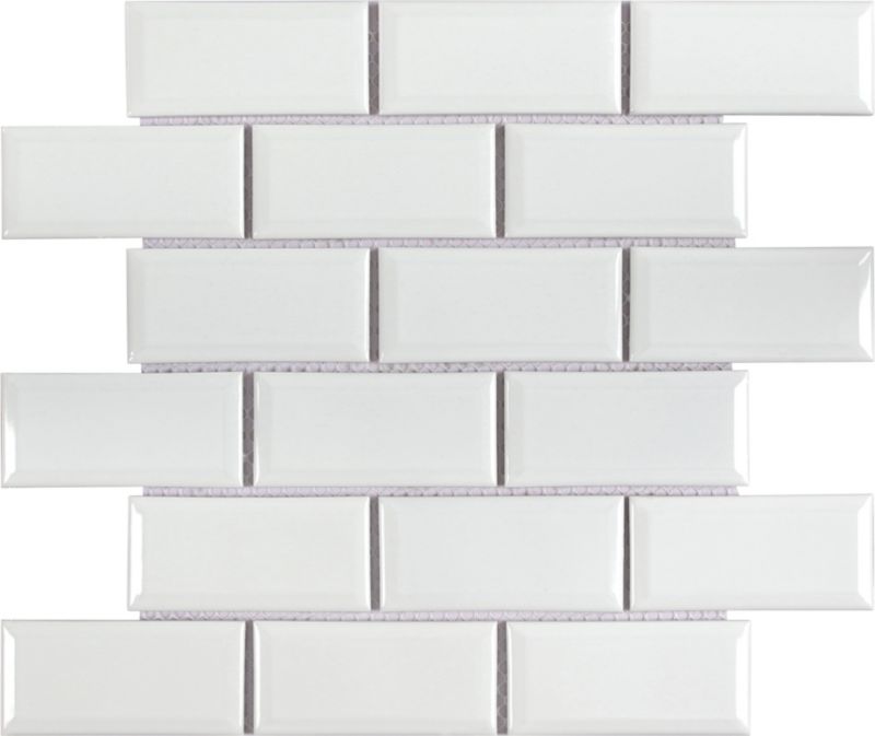 Mozaika Trenite Max Metro GoodHome 30 x 30 cm white