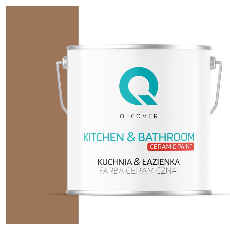 Farba Ceramiczna Kuchnia & Łazienka Q-Cover Brązowy H5018 Głęboki Mat 5L
