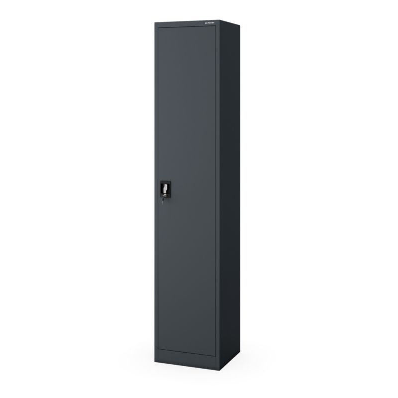 Szafa na akta kartotekowa na klucz ALEX H2200 450 x 2200 x 400 mm antracytowa 1szt