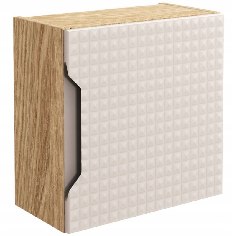 Szafka łazienkowa Furnidea 35 cm wisząca beżowy dąb kwadrat Luxor 1 szt.