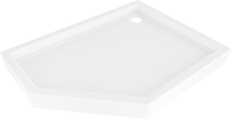 Brodzik pięciokątny Mexen Flow+ biały 90 x 100 cm 1 szt.