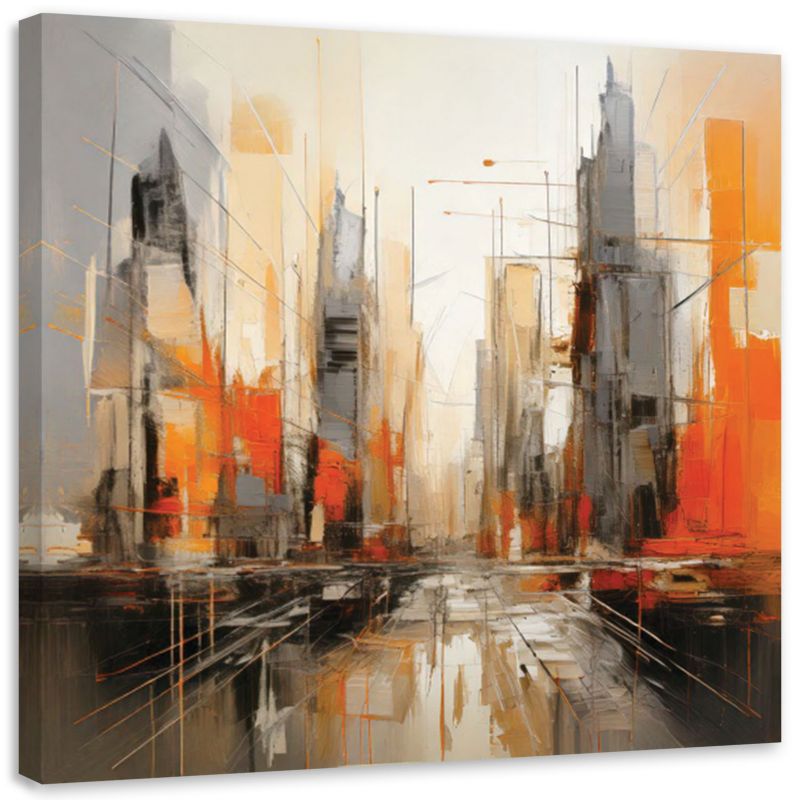 Obraz Feeby Architektura Miasto Abstrakcja 60x60cm 1szt