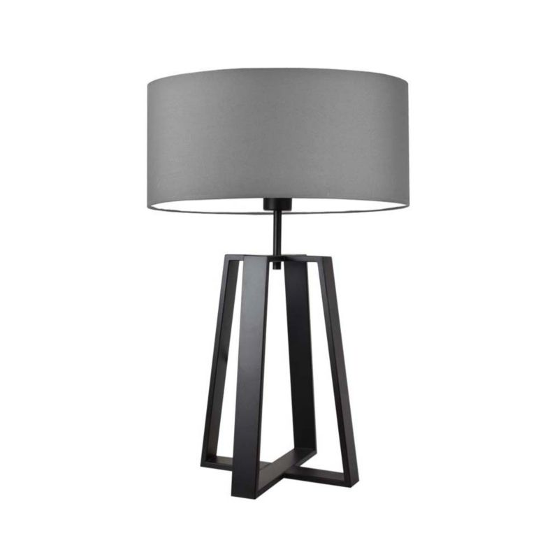 Lampka Nocna Volta Light Factory Wenis Abażur Szary 1xE27 1szt.